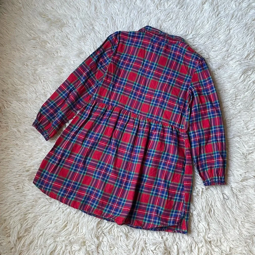 Gap Kids Red Plaid Dress Sz 12